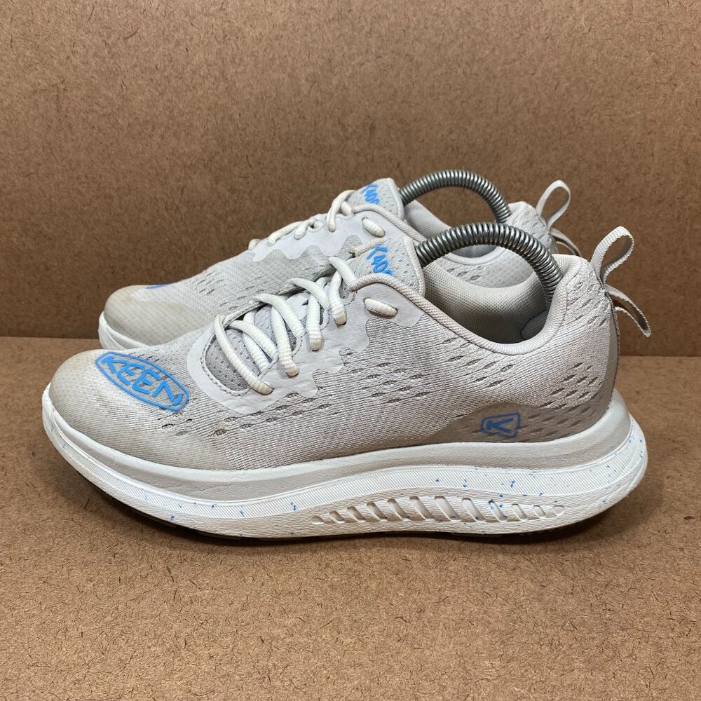 Keen Womens WK400 White &Blue Walking Shoes Size 9 Athletic